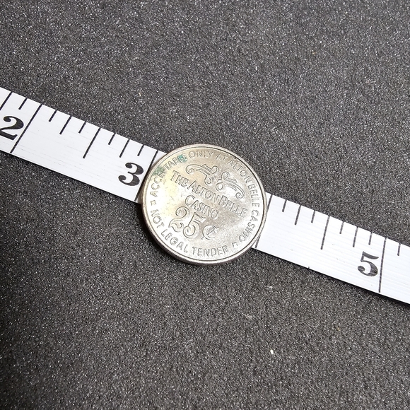 ALTON BELLE RIVERBOAT CASINO ALTON ILLINOIS 25 Cent GAMING TOKEN Coin Collectibl - Picture 3 of 3